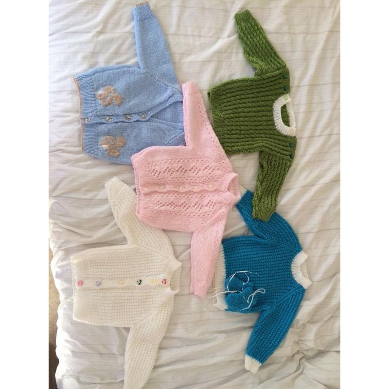 Un worn hand knitted cardigans/jumpers