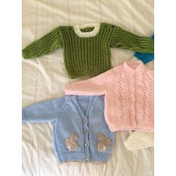 Un worn hand knitted cardigans/jumpers