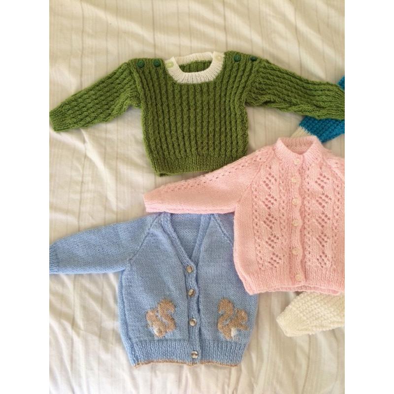 Un worn hand knitted cardigans/jumpers