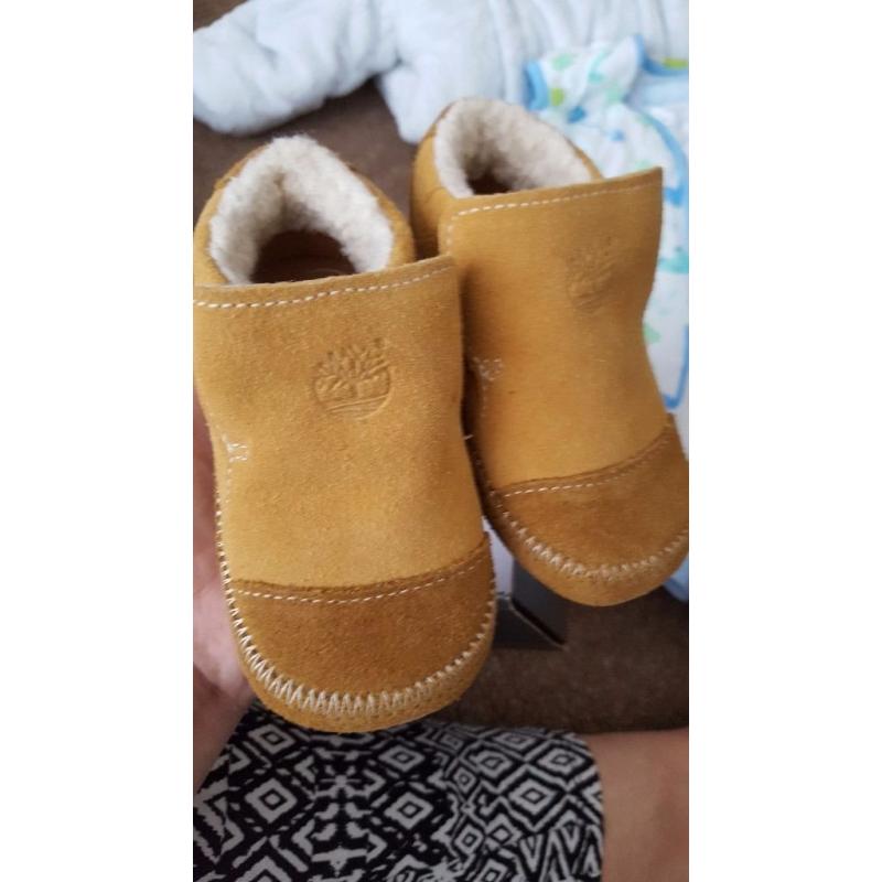 Timberland size 9 - 12 months never worn