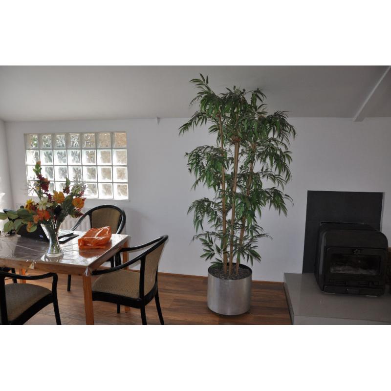 Large simulated bamboo plant