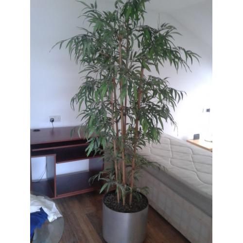 Large simulated bamboo plant