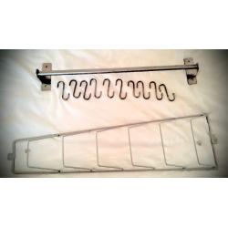 IKEA Kitchen utensils WALL RAIL stainless steel with x10 S-Hooks