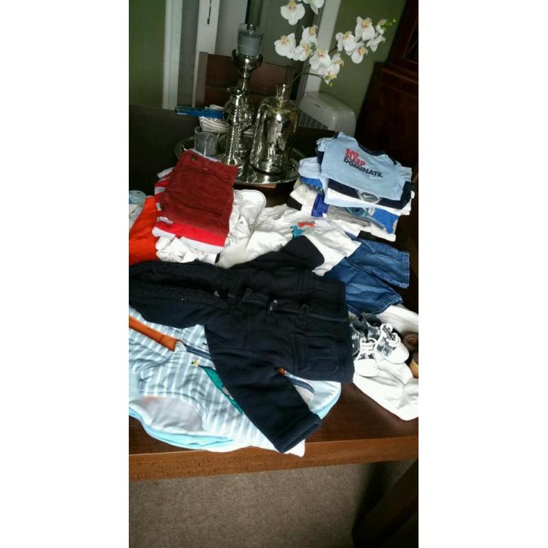 Baby Boys clothing bundle 6-12 months (35 items)