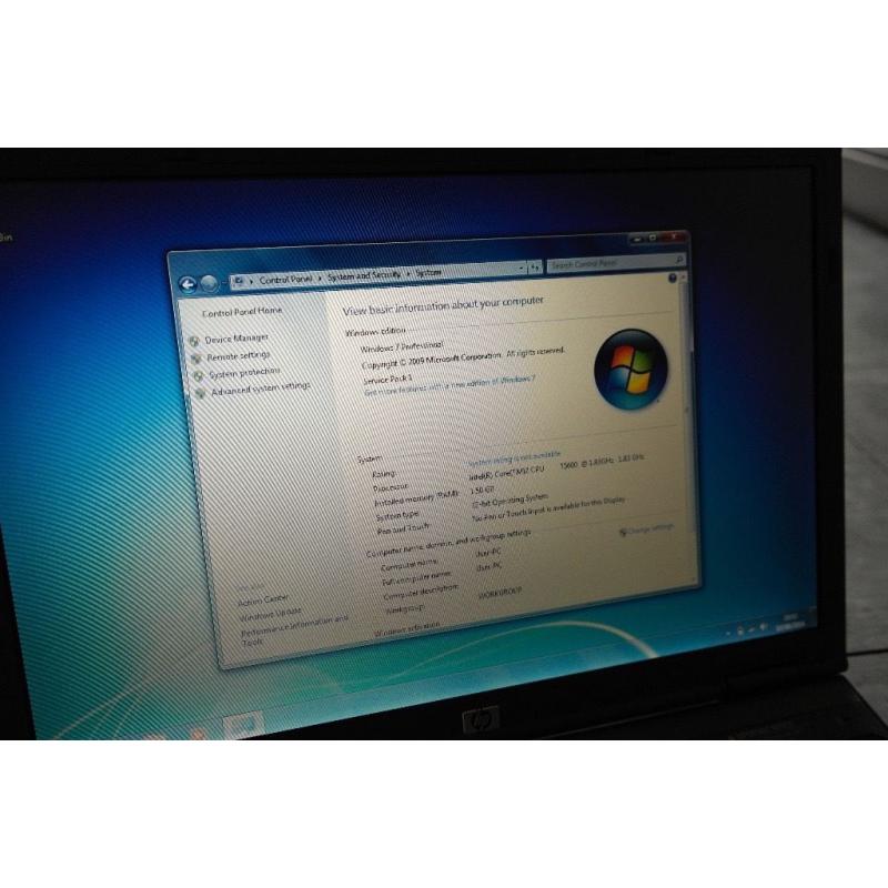 HP NC6400 Laptop - 1.5GB RAM, 120GB HDD, 1.8GHz Core 2 T5600