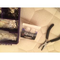 Materials for making wine charms and childrens jewellery