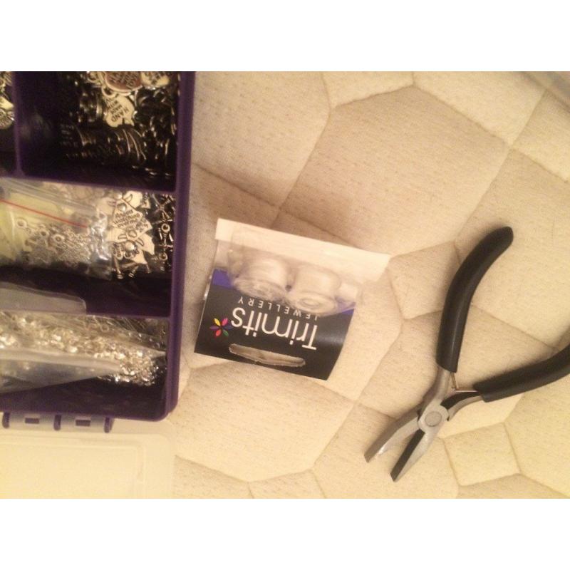 Materials for making wine charms and childrens jewellery