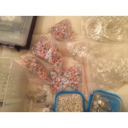 Materials for making wine charms and childrens jewellery