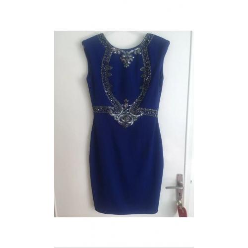 Little Mistress Blue Dress Size 10 - Brand New