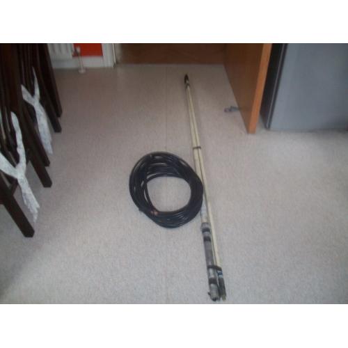antron 99 30foot good coax,18ft aluminium pole,baofeng uv-5r (55 the lot)