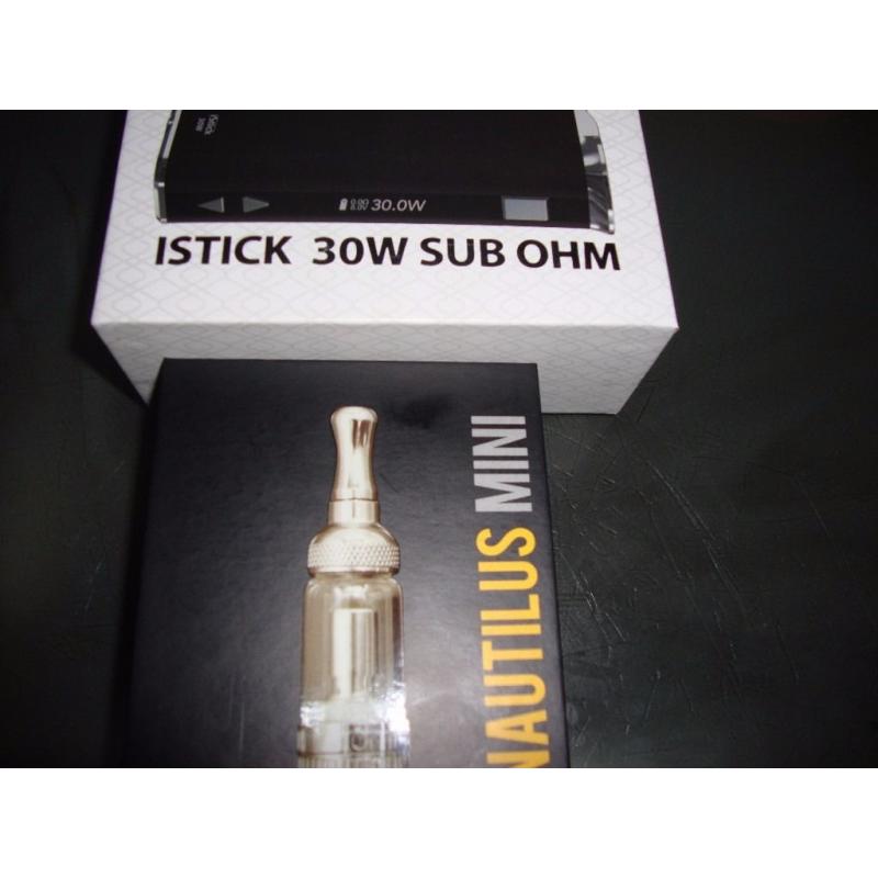 istick 30w with nautilus 2ml tank both boxed collect conwy north wales