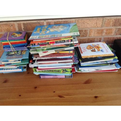 Various children's books from baby to 7ish.