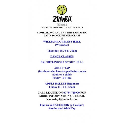 Adult Ballet, Tap and Zumba