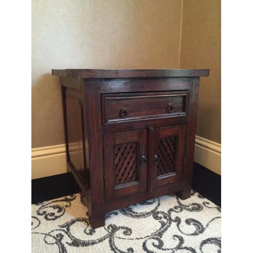 Indonesian style dark wood cabinet