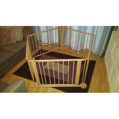 5 Side Wooden Playpen
