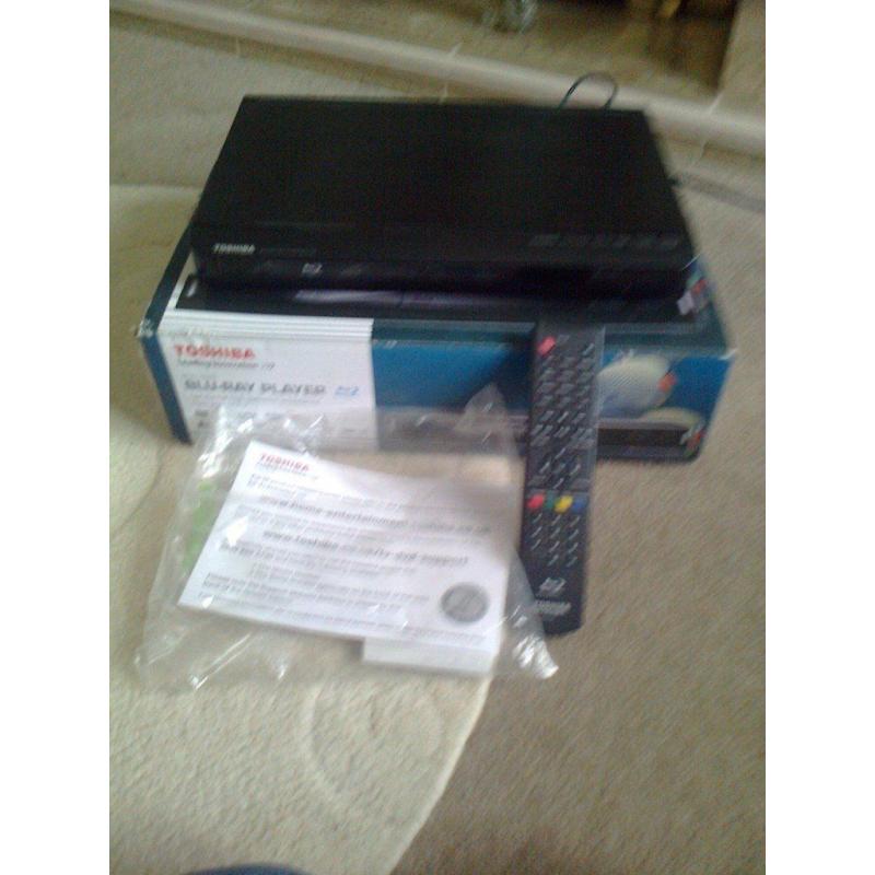 BLU RAY PLAYERS , PANASONIC , TOSHIBA [ BOXED ] FOR SALE