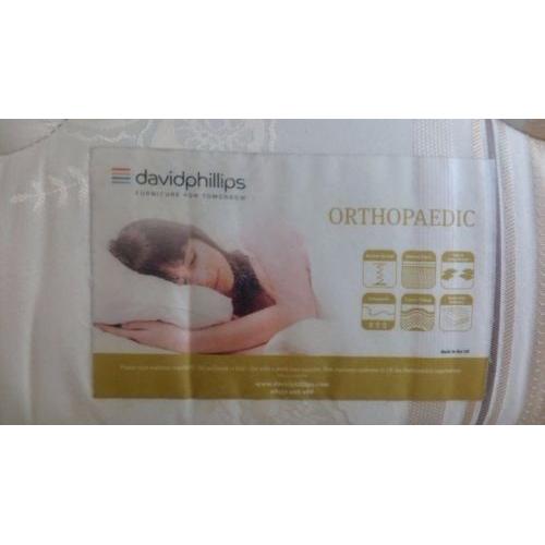 Blue doublebed with mattress