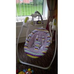 Unisex baby swing