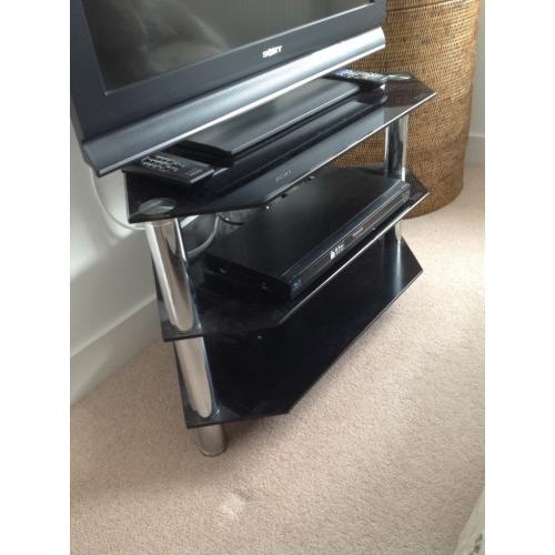 Glass TV stand