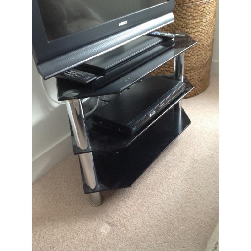 Glass TV stand