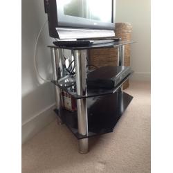 Glass TV stand