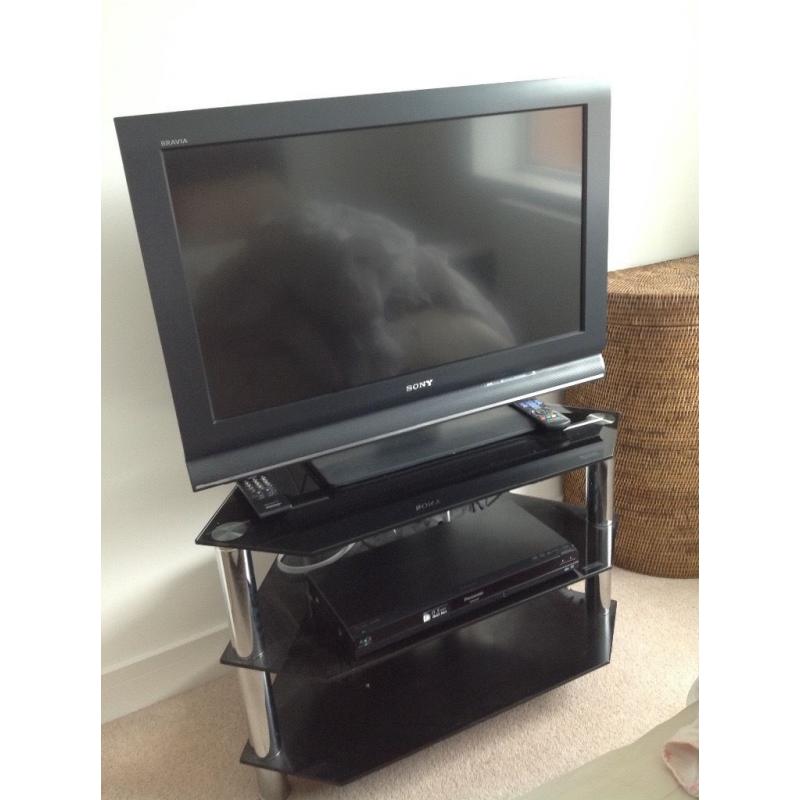 Glass TV stand