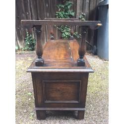 Hall Seat - Antique, interesting centrepiece. Hand carved design.