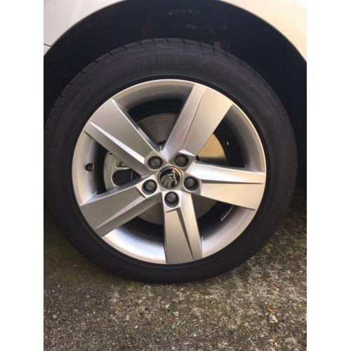 Skoda 16inch Rock alloy wheels with tyres x4