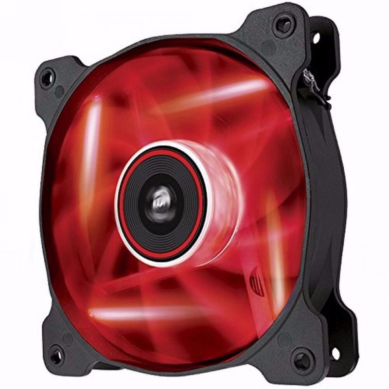 Corsair AF120 LED RED Quiet High CFM Case Fan 120mm Twin Pack CO-9050016-RLED - NEW!