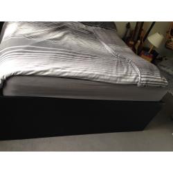 DOUBLE BED FRAME - black. Not with