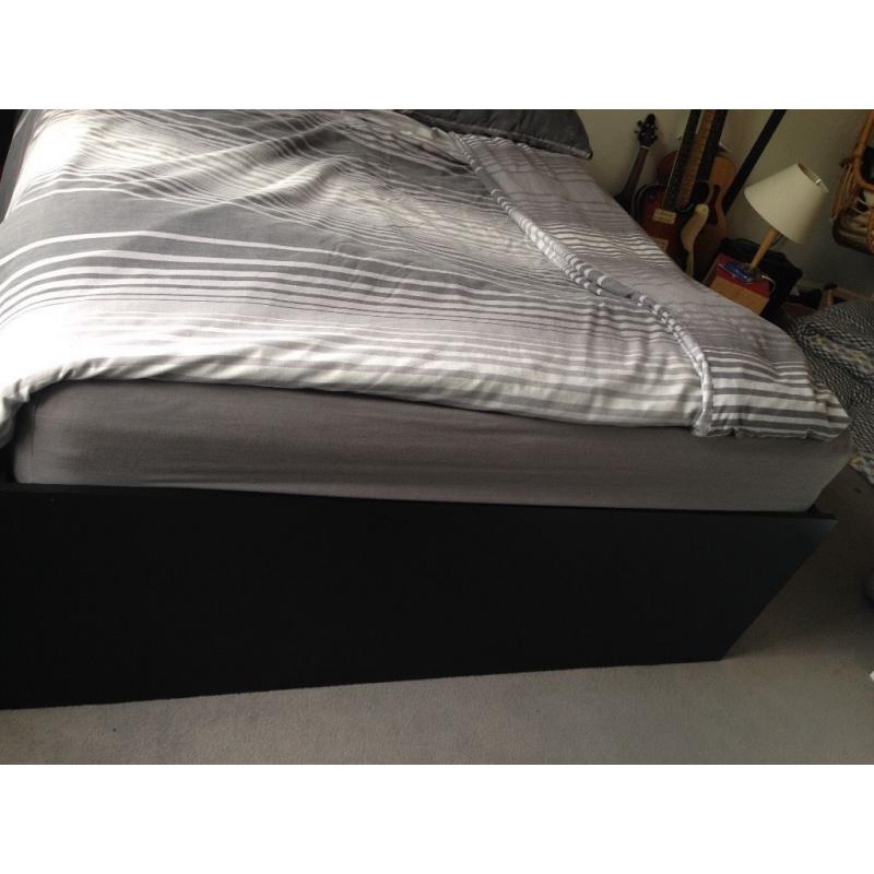 DOUBLE BED FRAME - black. Not with