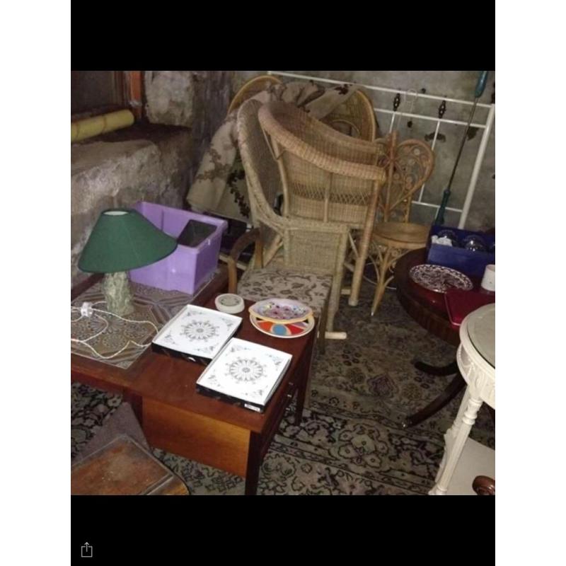 Garage full of vintage furniture for sale, must go ASAP