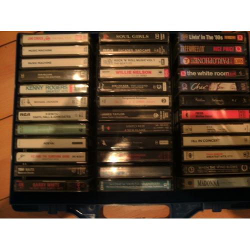 cassette tapes & carry case