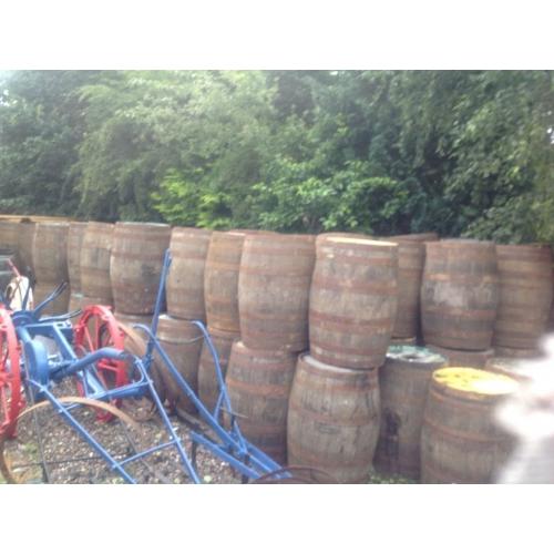Oak whiskey barrels for home garden bar patio