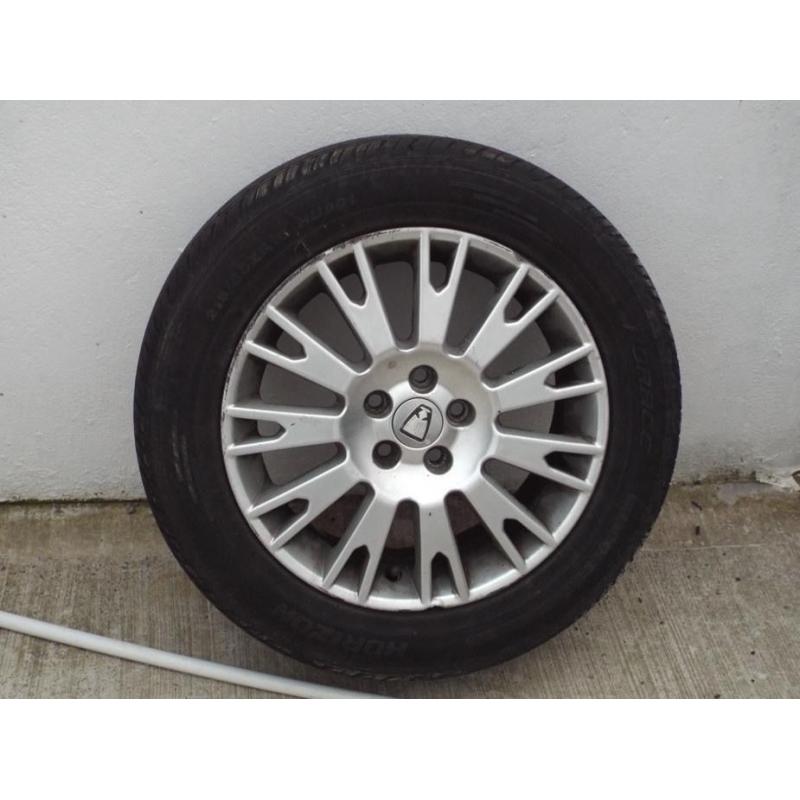Rover 75 MGZR 17" alloy wheel and tyre