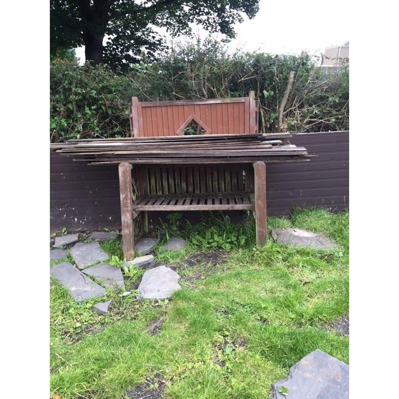 Wooden Garden bench