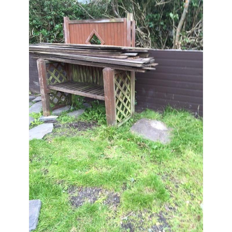 Wooden Garden bench