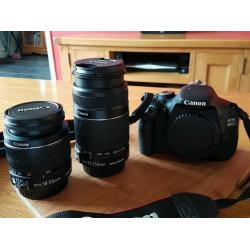 Canon 600d camera and lenses