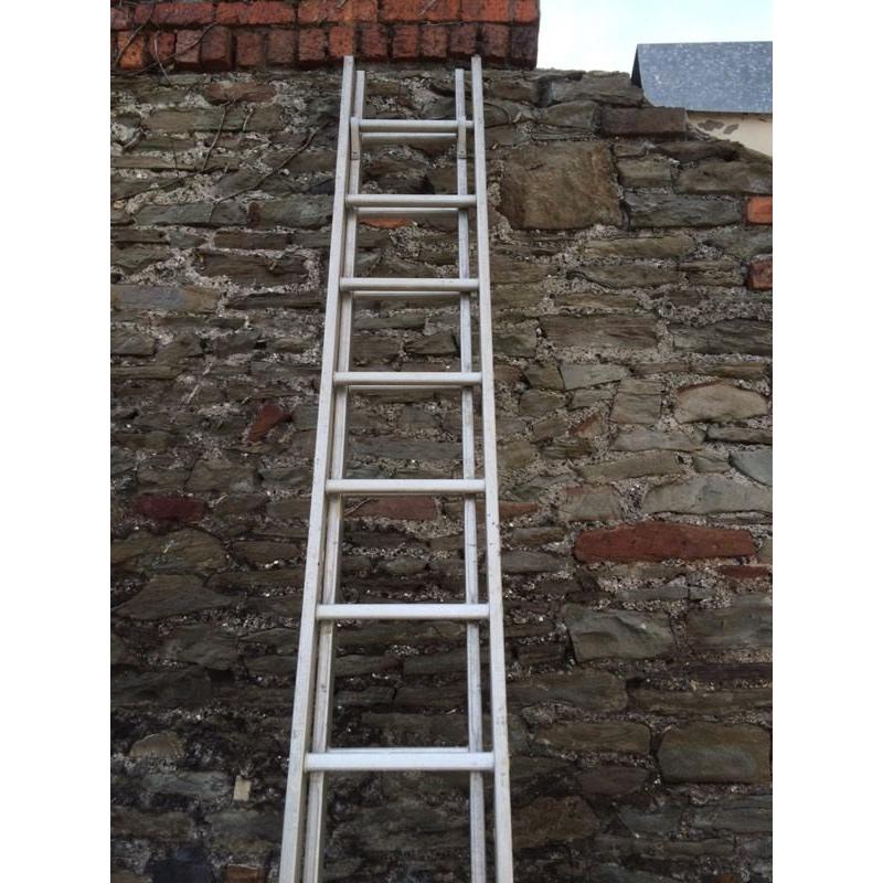 Light weight aluminium double extension step ladder (22ft)