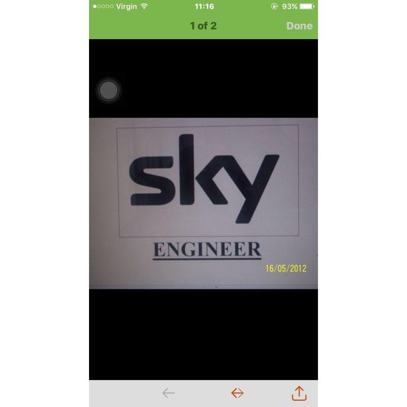 SKY ENGINEER FREESAAT FREEVIEW TELEPHONE EXTS SKY BOXES FOR SALE