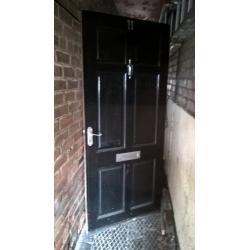 hardwood exterior door