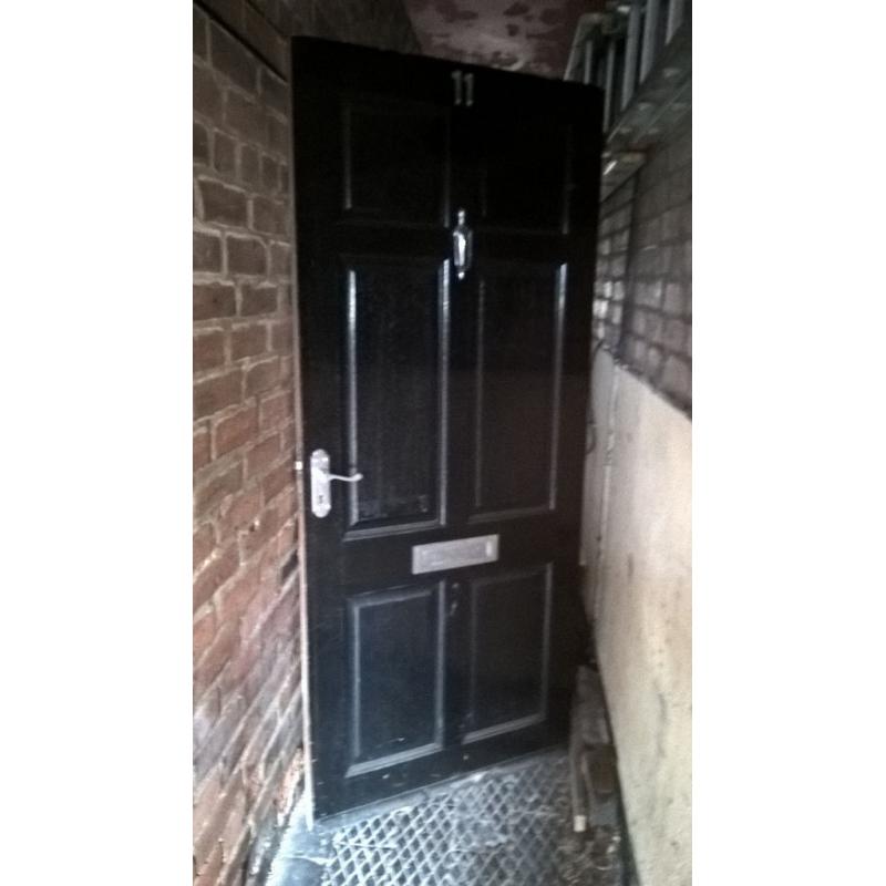 hardwood exterior door