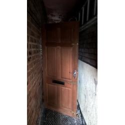 hardwood exterior door
