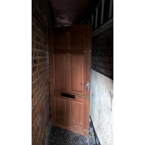 hardwood exterior door