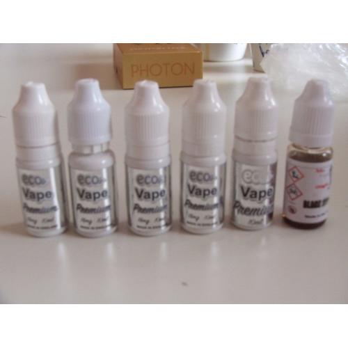 6x Eco vape Eliquids Opened 18 mg