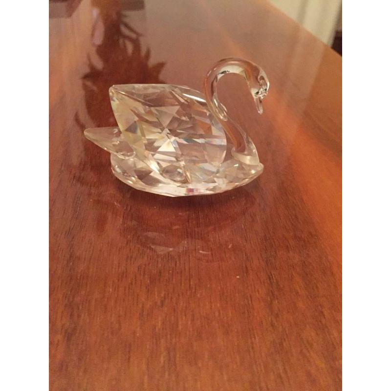 Swarovski crystal swan