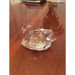 Swarovski crystal swan