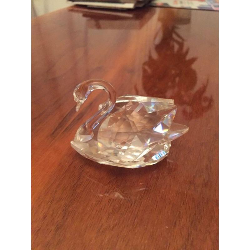 Swarovski crystal swan
