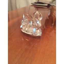 Swarovski crystal swan