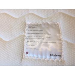 John Lewis single bed & mattress